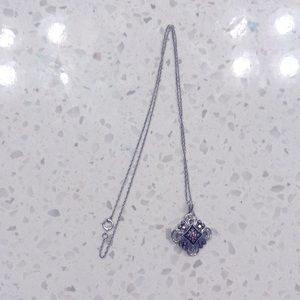 Silver necklace with pendant